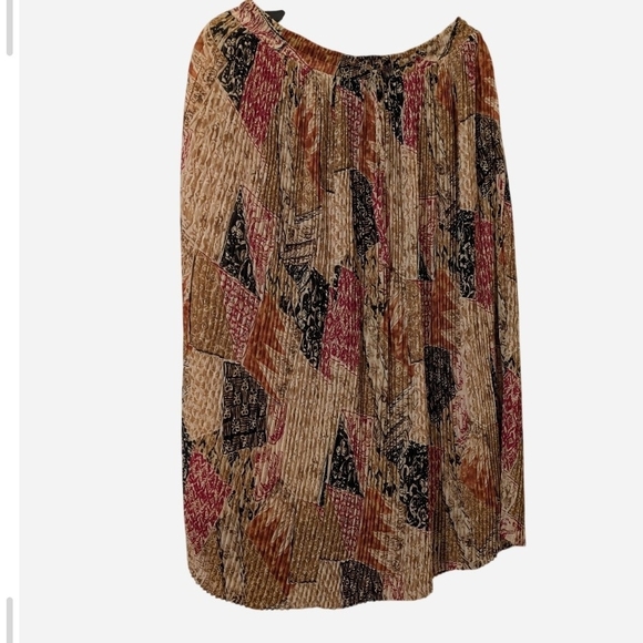 Pre-owned Alfred Dunner Multicolor Patchwork Skirt - Picture 2 of 8